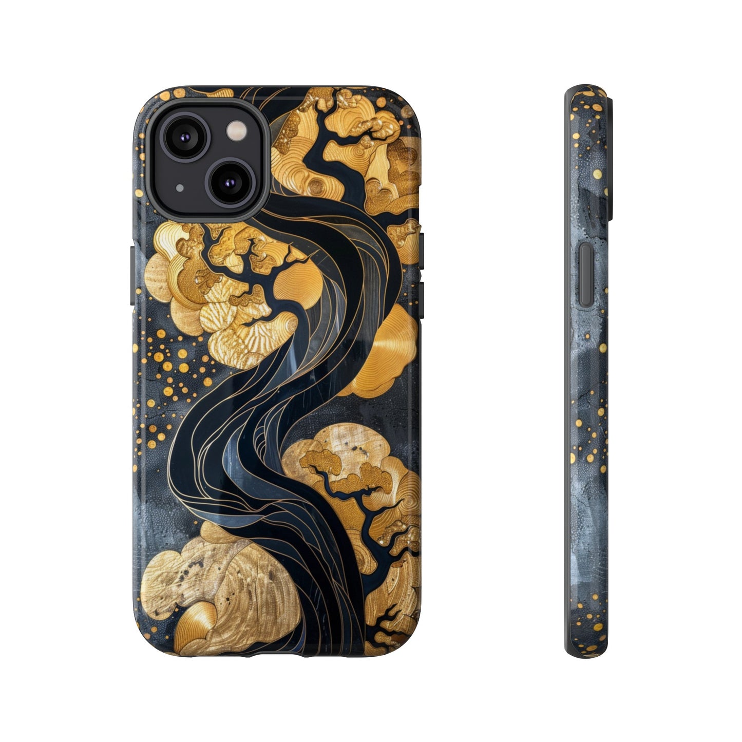 Gold and Silver Tree of Life Design Phone Case