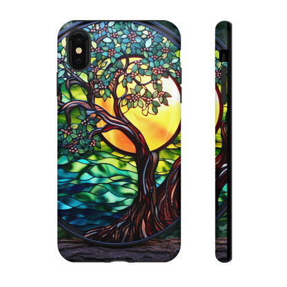 Stained glass tree of life case for latest iPhone models