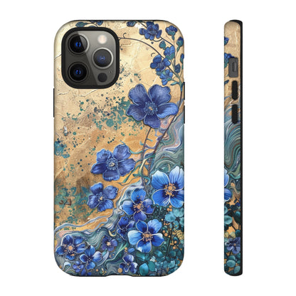 Forget Me Nots Vintage Color Splash Floral Design Phone Case