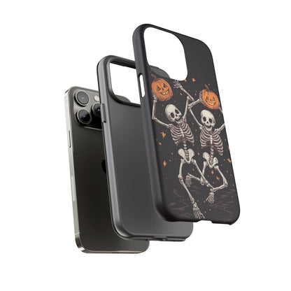 Dancing Skeletons with Jack-o'-Lanterns Phone Cover