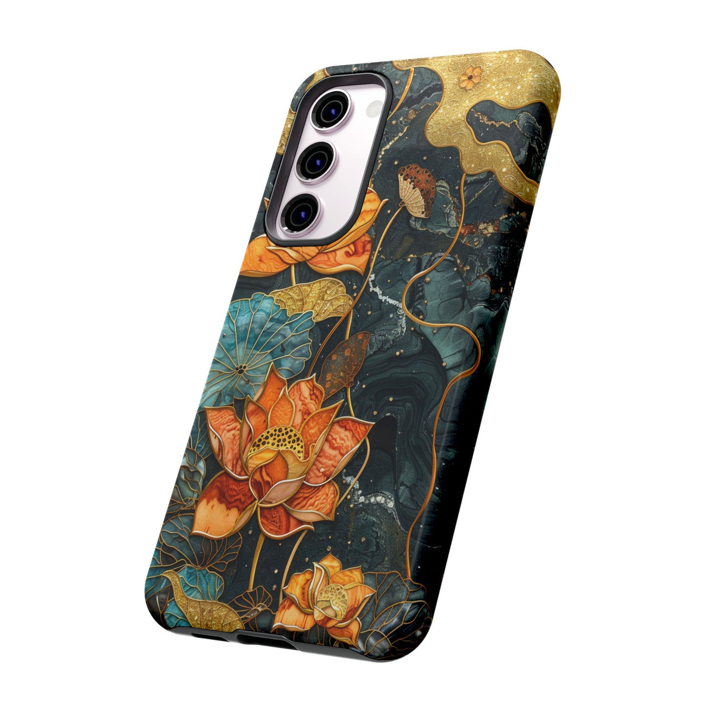 Chiyogami Floral Scroll Work Phone Case