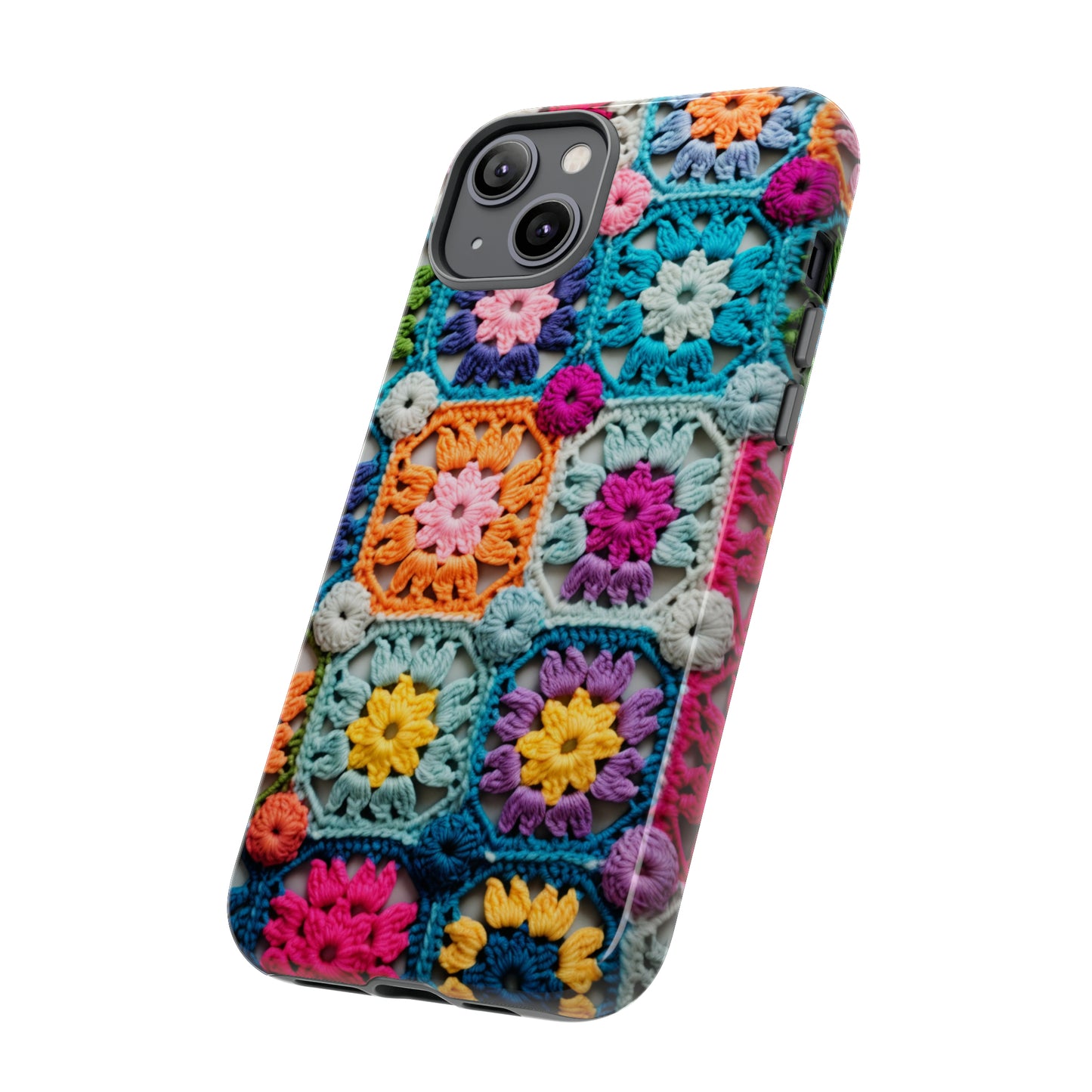 Vintage Crochet Blanket Look Phone Case