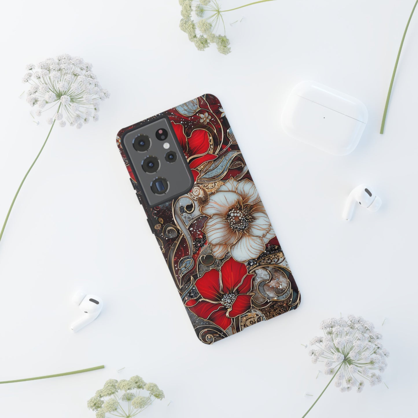 Stained Glass Floral Paisley Explosion Phone Case