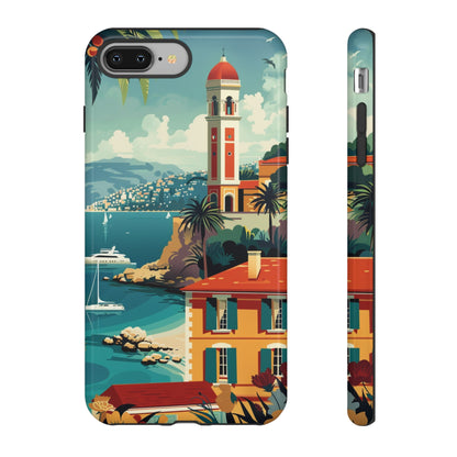 Midcentury French Riviera Landscape Painting Phone Case