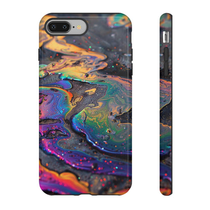 Opalescent Marbled Holographic Print Phone Case