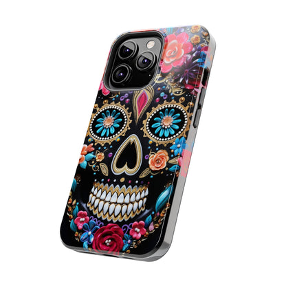 Sugar Skull iPhone Case | Celebrate Dia de los Muertos with Vibrant Elegance