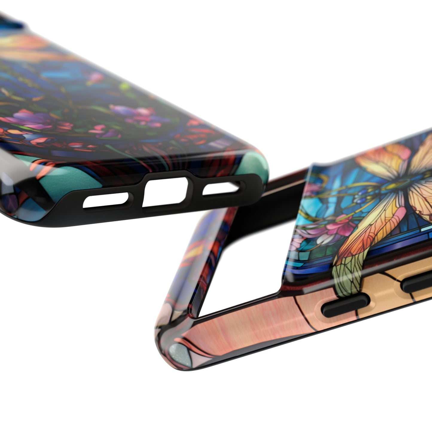 Art Nouveau Stained Glass Dragonfly Phone Case