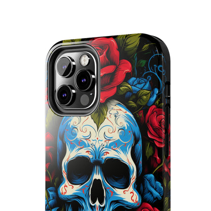 Skull and Roses iPhone Case | Edgy Elegance and Timeless Beauty