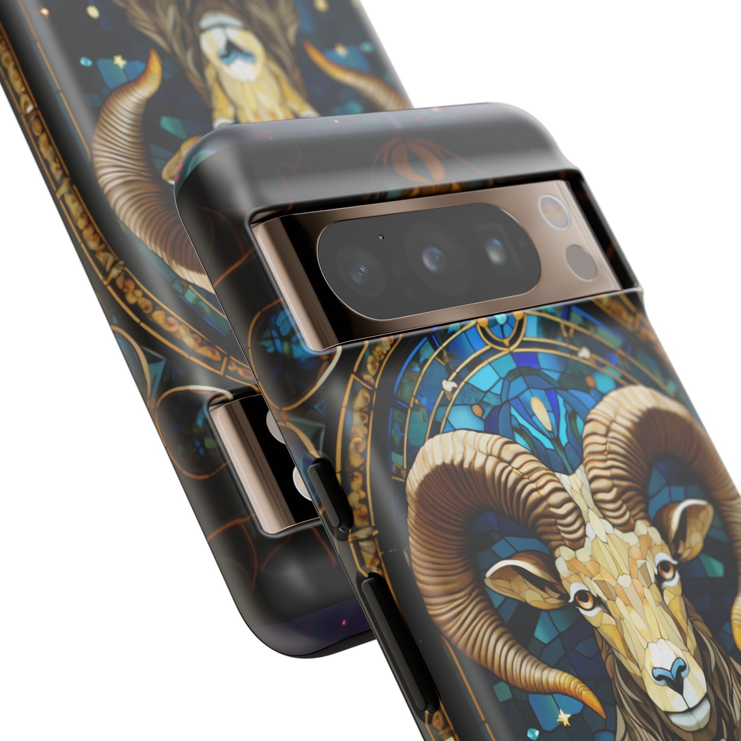 Aries Astrology Stained Glass Design Phone Case