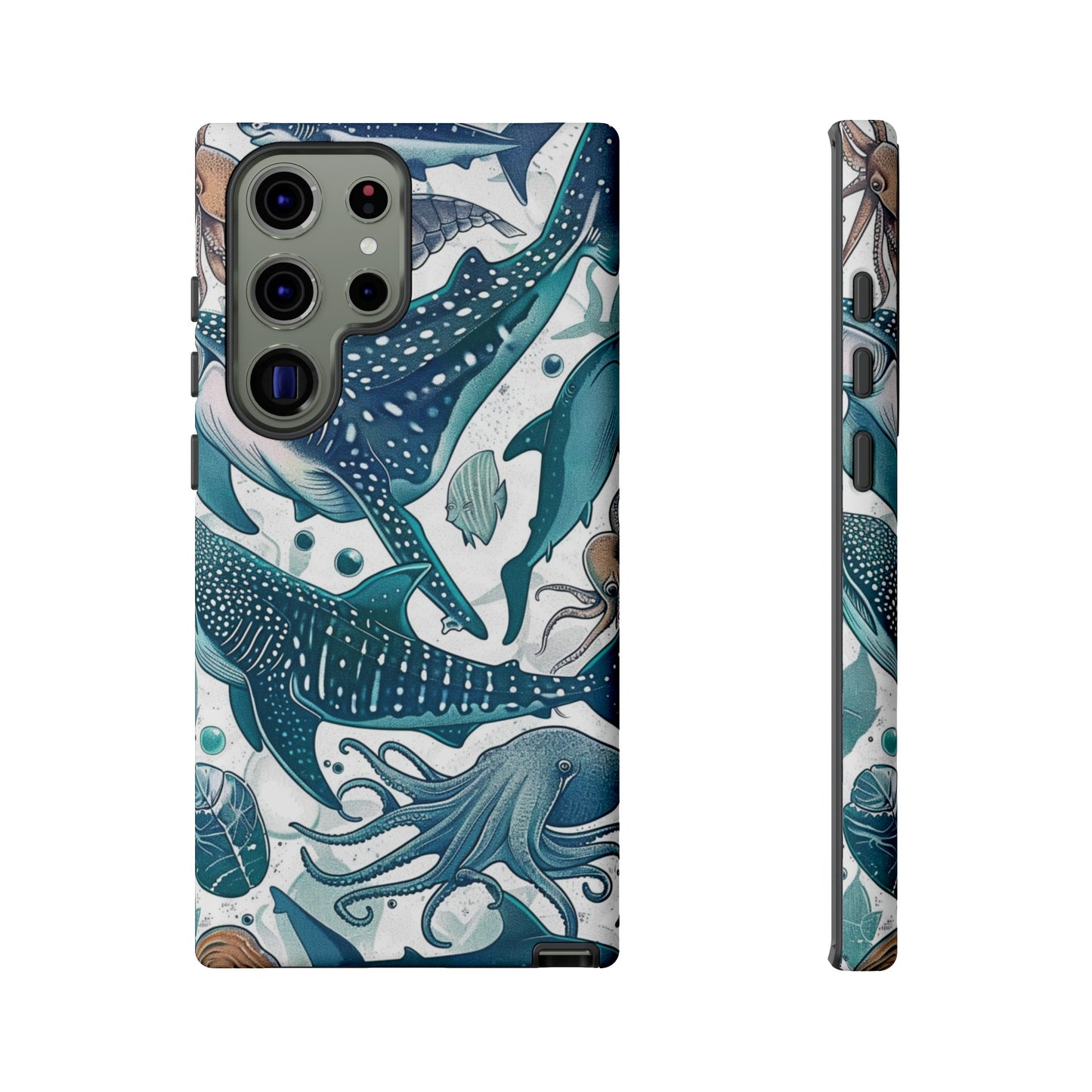 Undersea World Shark, Turtle, Manta Ray Phone Case