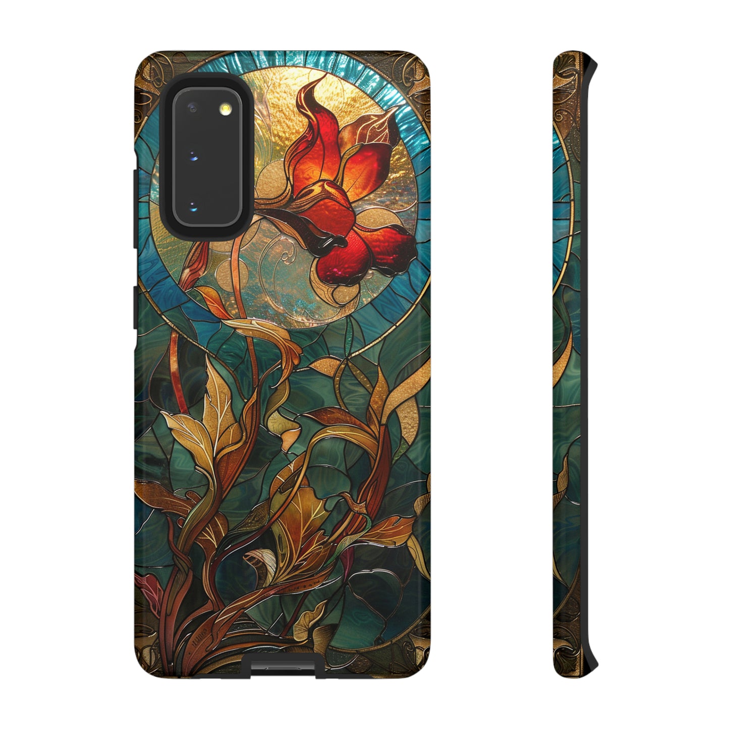 Art Nouveau Floral Full Moon Phone Case