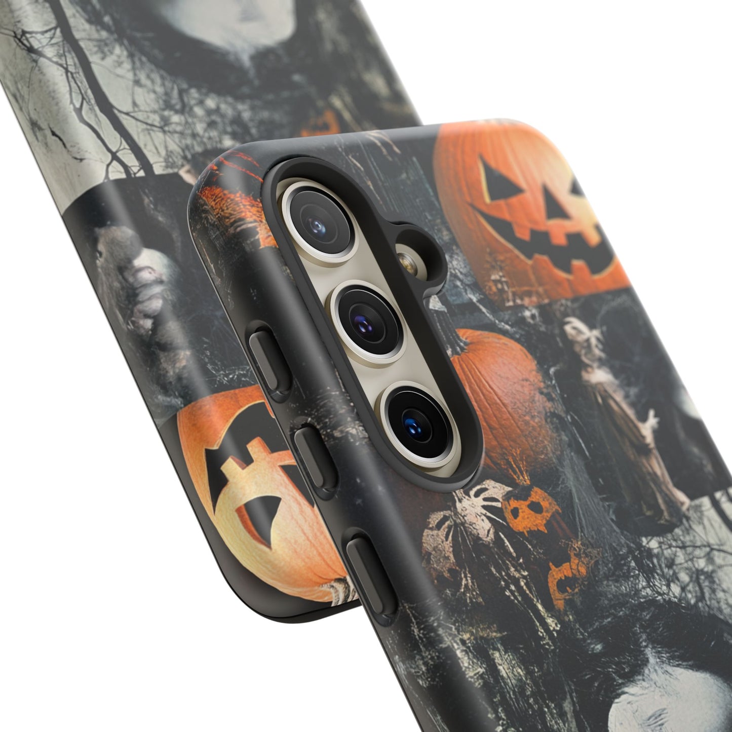 Vintage Halloween Collage Wednesday Goth Style Jackolantern Spooky Phone Cover