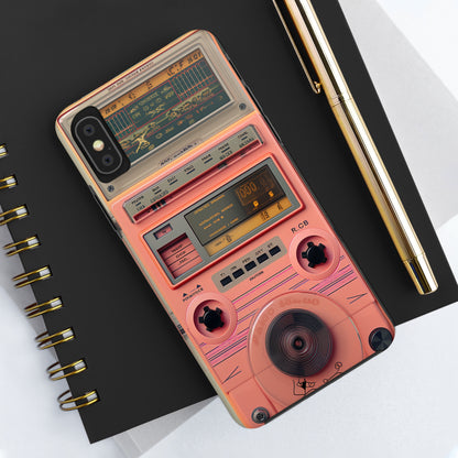 Cyberpunk Retro Walkman Nostalgia | Vintage Beats Revival iPhone Case