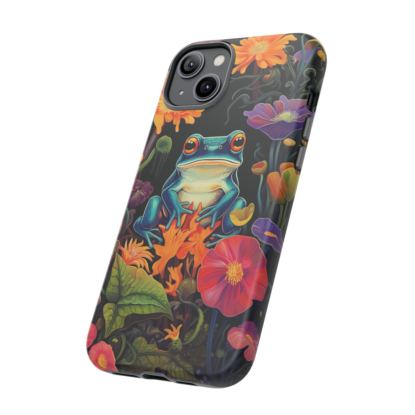 Floral Frogs Elegance Phone Case for Google Pixel, iPhone & Samsung Galaxy