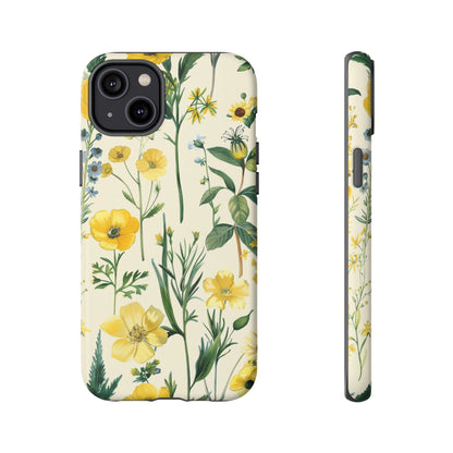 Floral Sage Yellow Wildflower Phone Case