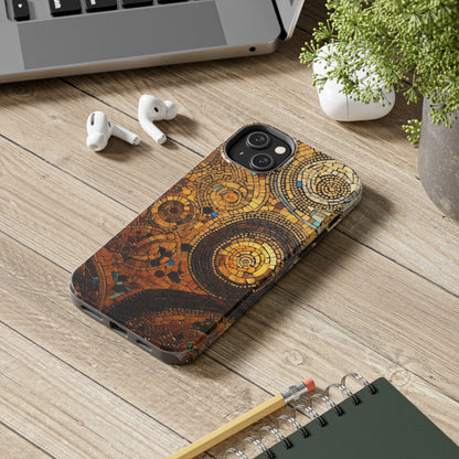 Golden Spiral Tile iPhone Case | Add Glamour and Elegance to Your Device