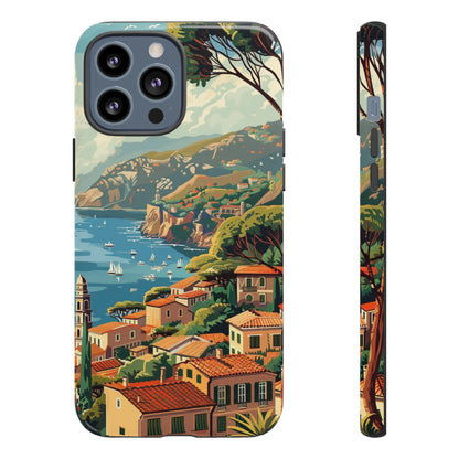 Midcentury French Riviera Landscape Painting Phone Case