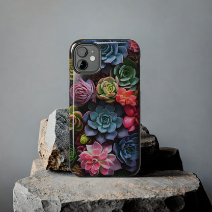 Succulent Desert Cactus Floral iPhone Case | Embrace the Beauty of Arid Elegance