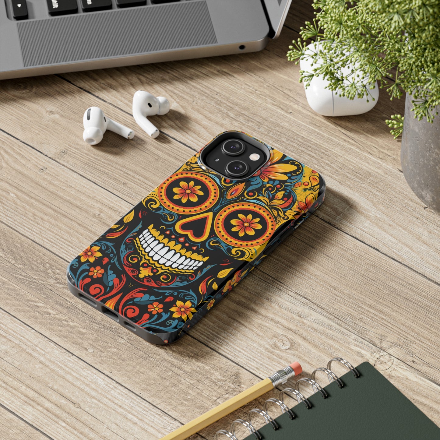 Sugar Skull iPhone Case | Dia de los Muertos Design for Apple iPhone