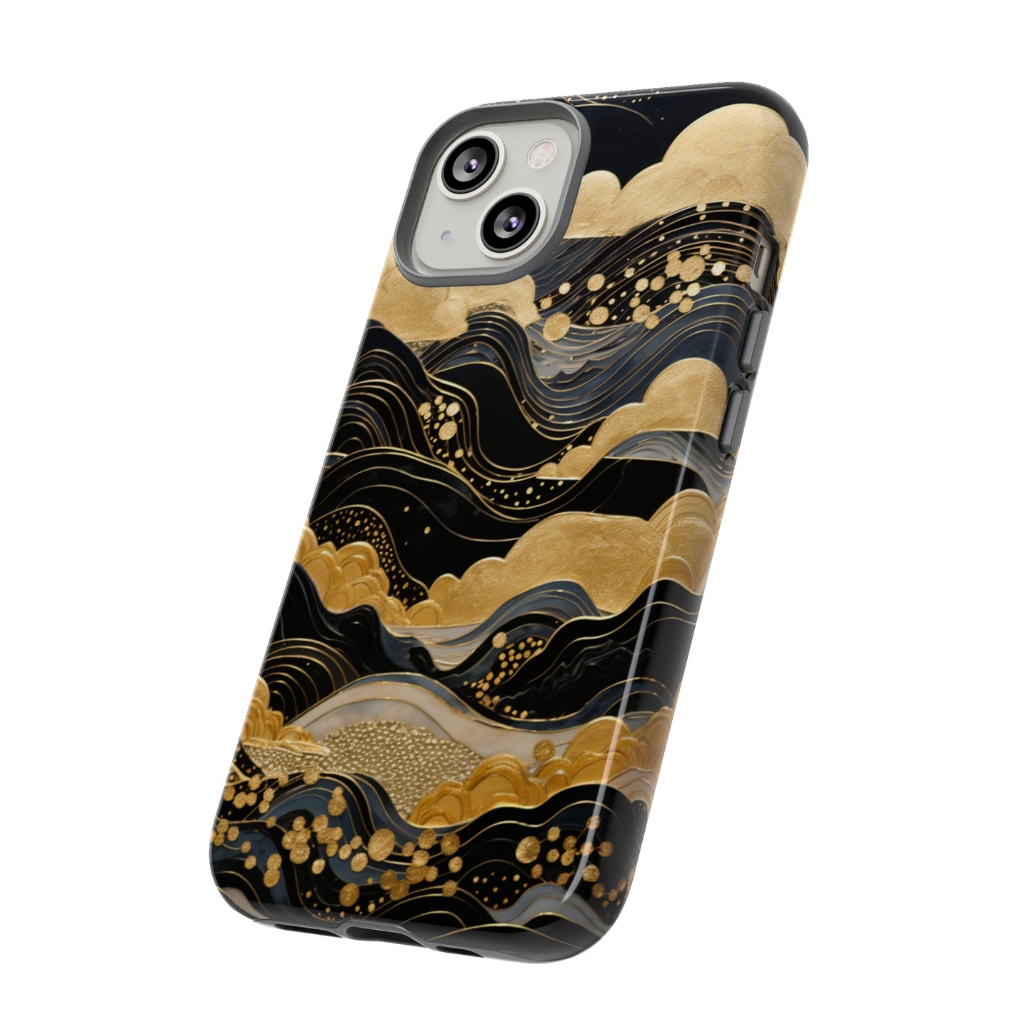 Chiyogami Mountains Tough Phone Case fits Galaxy S23 S22 S21 S20 Plus Ultra | Iphone 14 13 12 11 8 Pro Max Mini | Pixel 7 6 Pro 5 | Japanese