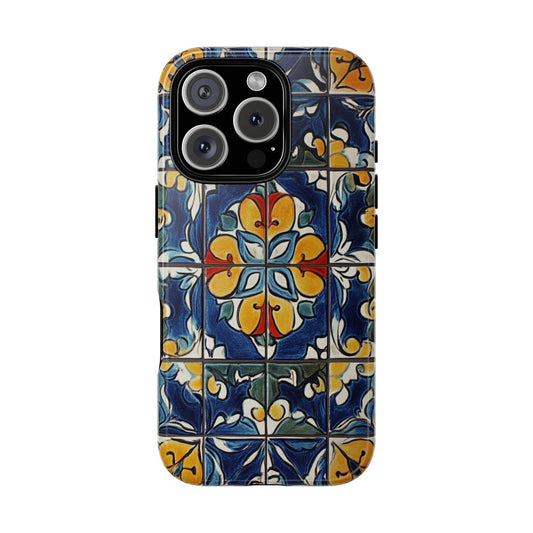 iPhone 16 Mexican Tile Phone Case
