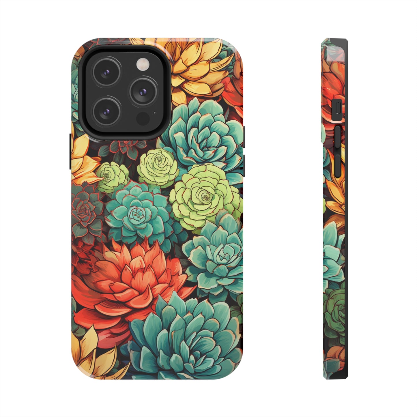 Succulent Desert Cactus Floral iPhone Case | Embrace the Beauty of Arid Elegance