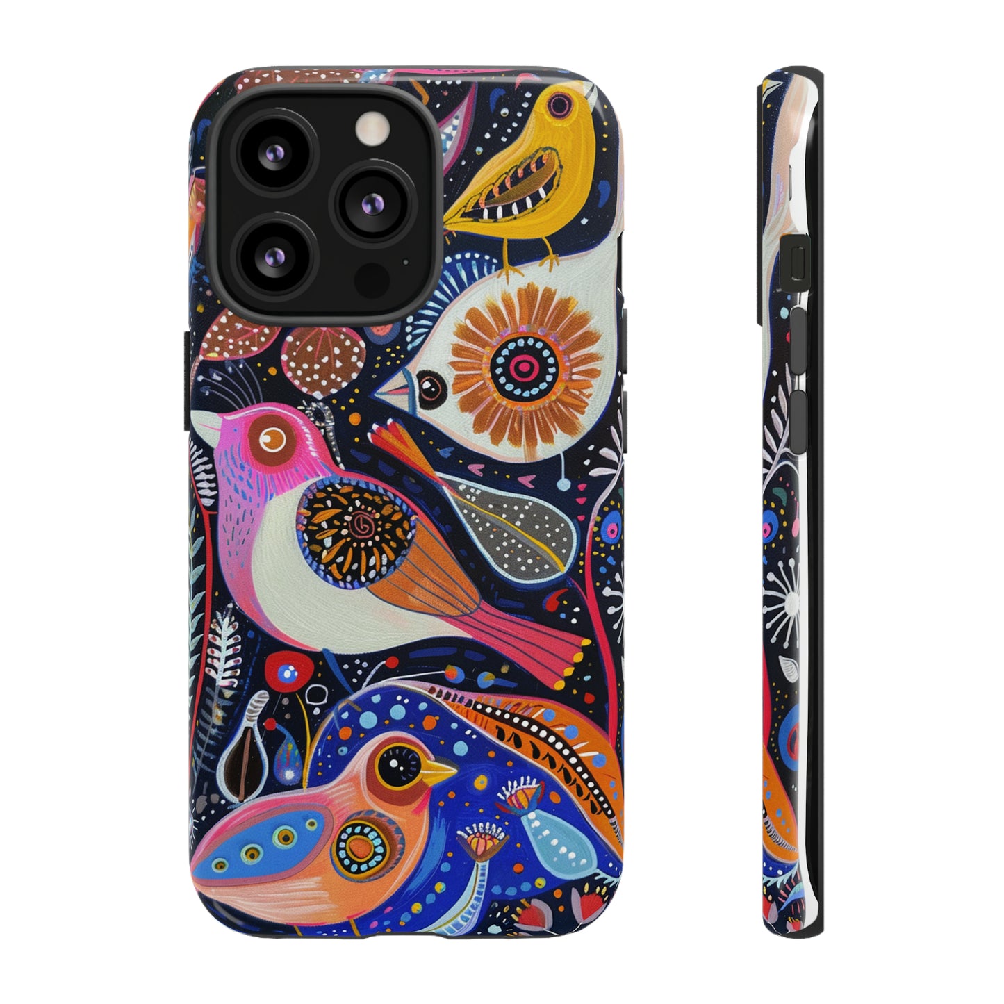 Mexican Style Bird Painting Phone Case