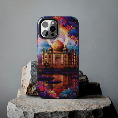 Taj Mahal Silhouette iPhone Case | Royal Elegance for Models 11 through 14 Pro Max