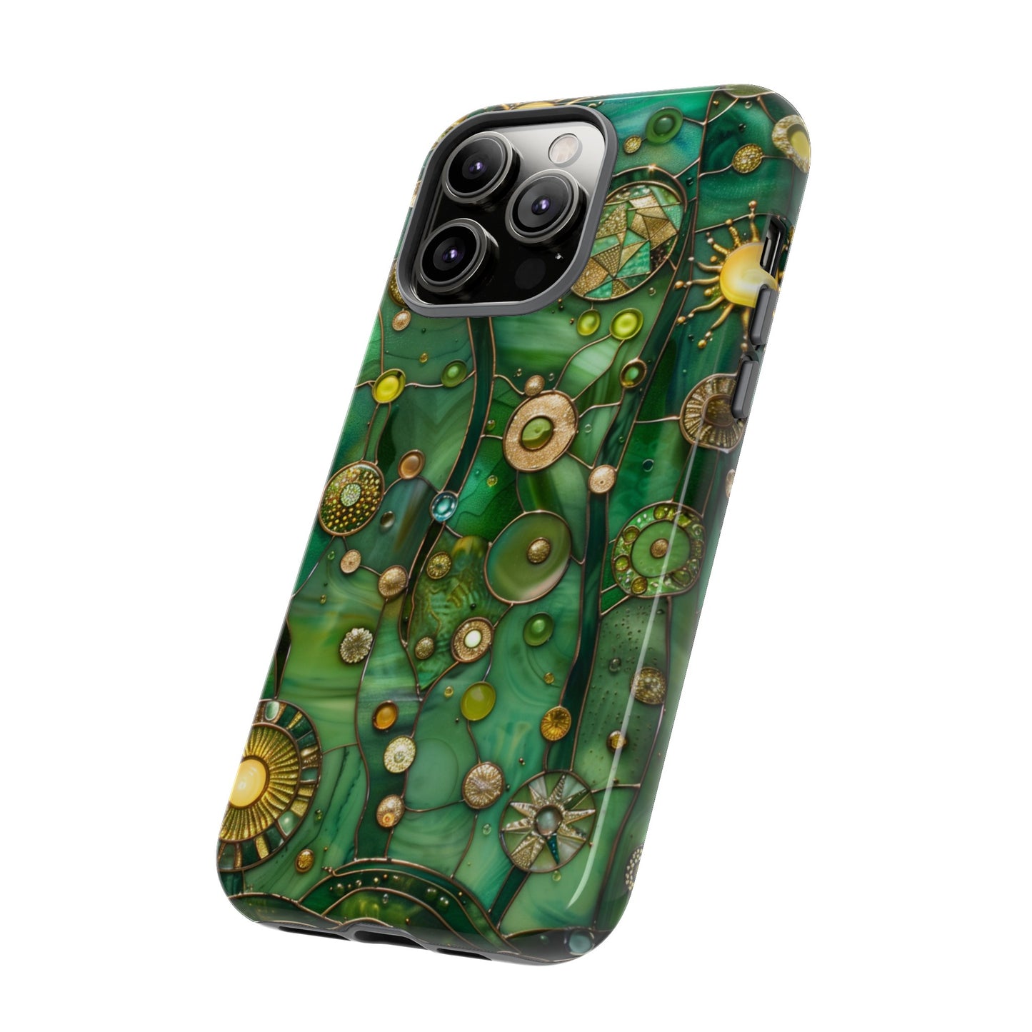 Green Celestial Stained Glass Mosaic Phone Case