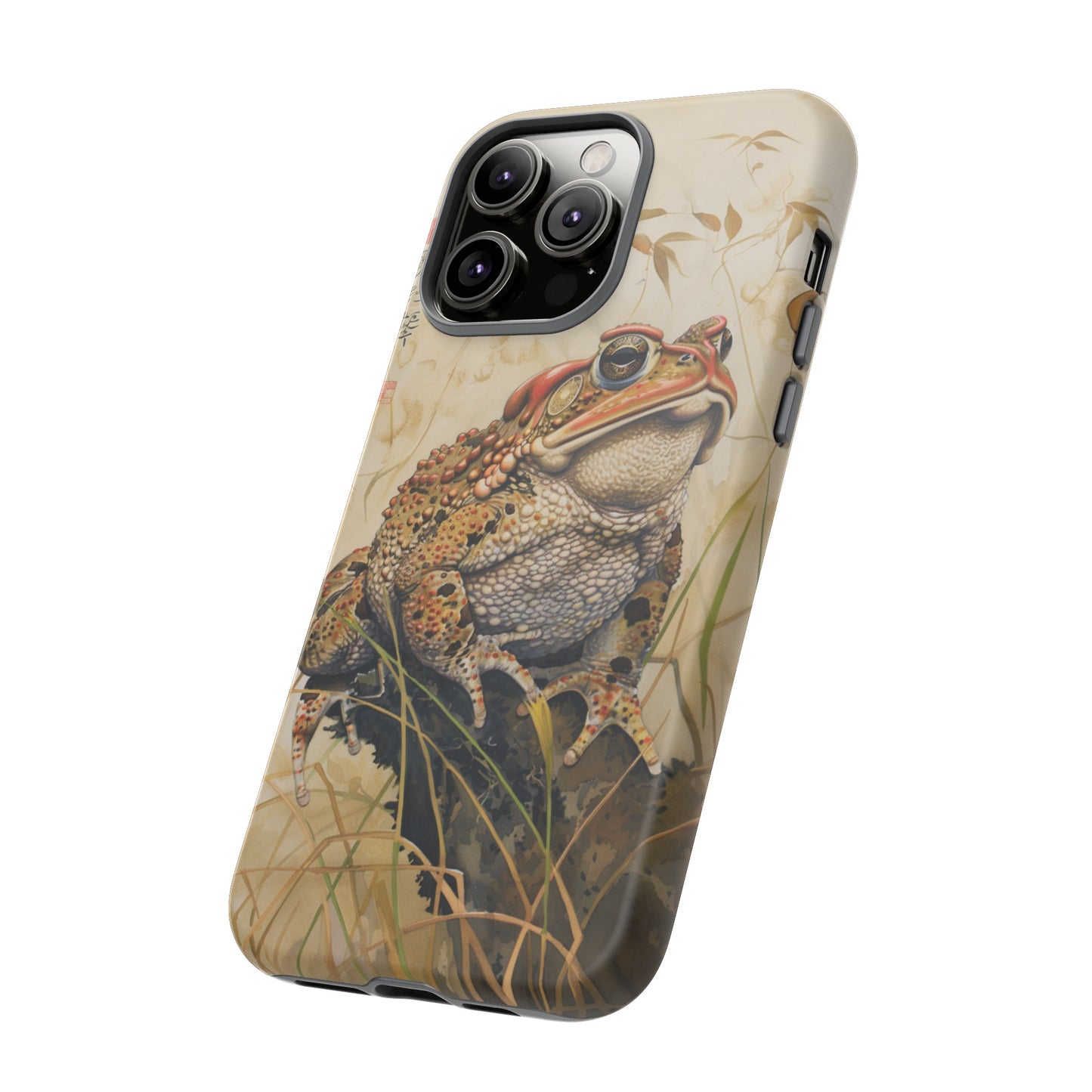 Toad on a Branch Japanese Style Art Painting Phone Case