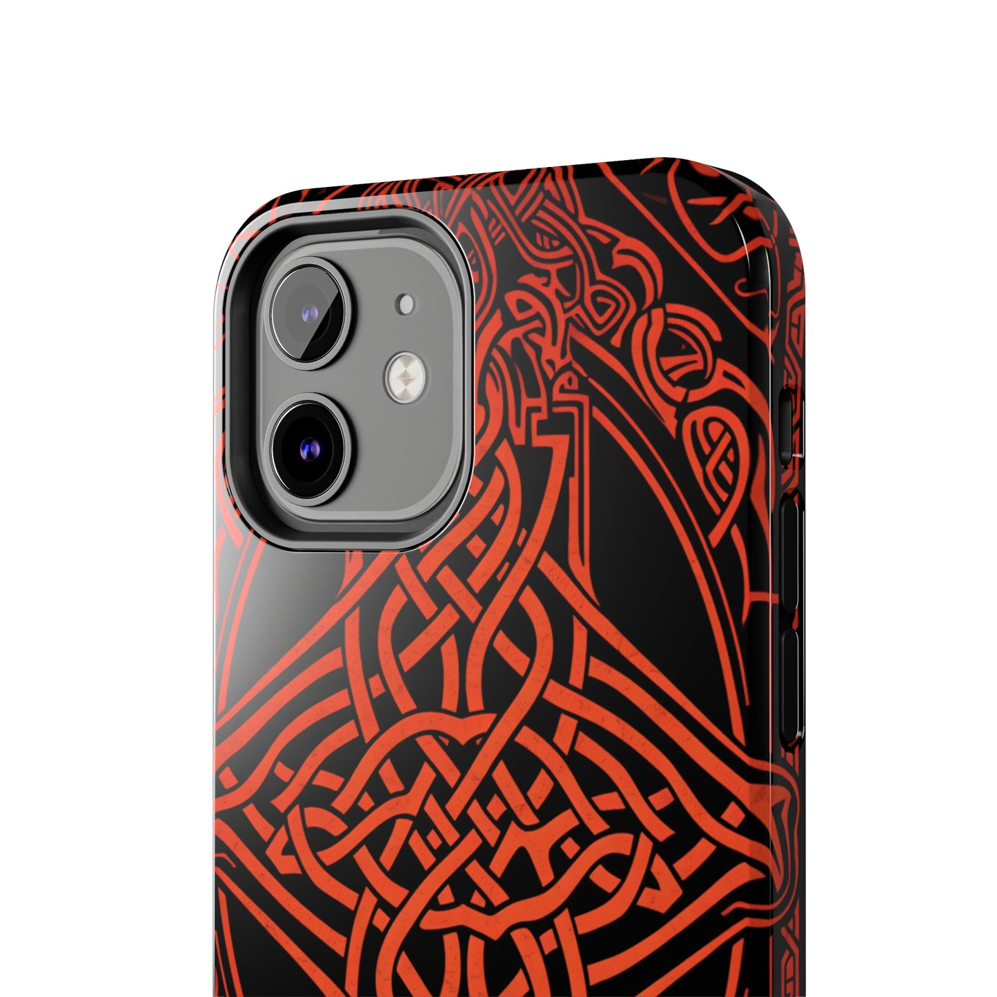 Eternal Weave iPhone Case, Red Celtic Tribal Knots | Timeless Symbolism iPhone Case for Models 11 through 14 Pro Max