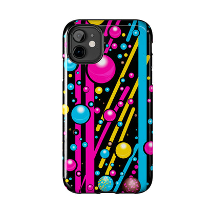 Retro Geometric Psychedelic iPhone Case | A Nostalgic Trip to Colorful Dimensions