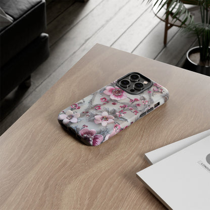 Coquette Aesthetic Floral Art iPhone 12 Case