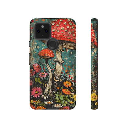 Trippy Magic Mushroom Retro Art Phone Case