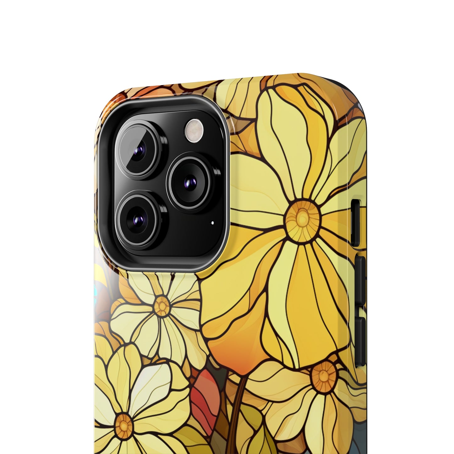 Kaleidoscopic Elegance: Stained Glass Vintage Floral iPhone Case – Timeless Beauty Illuminated