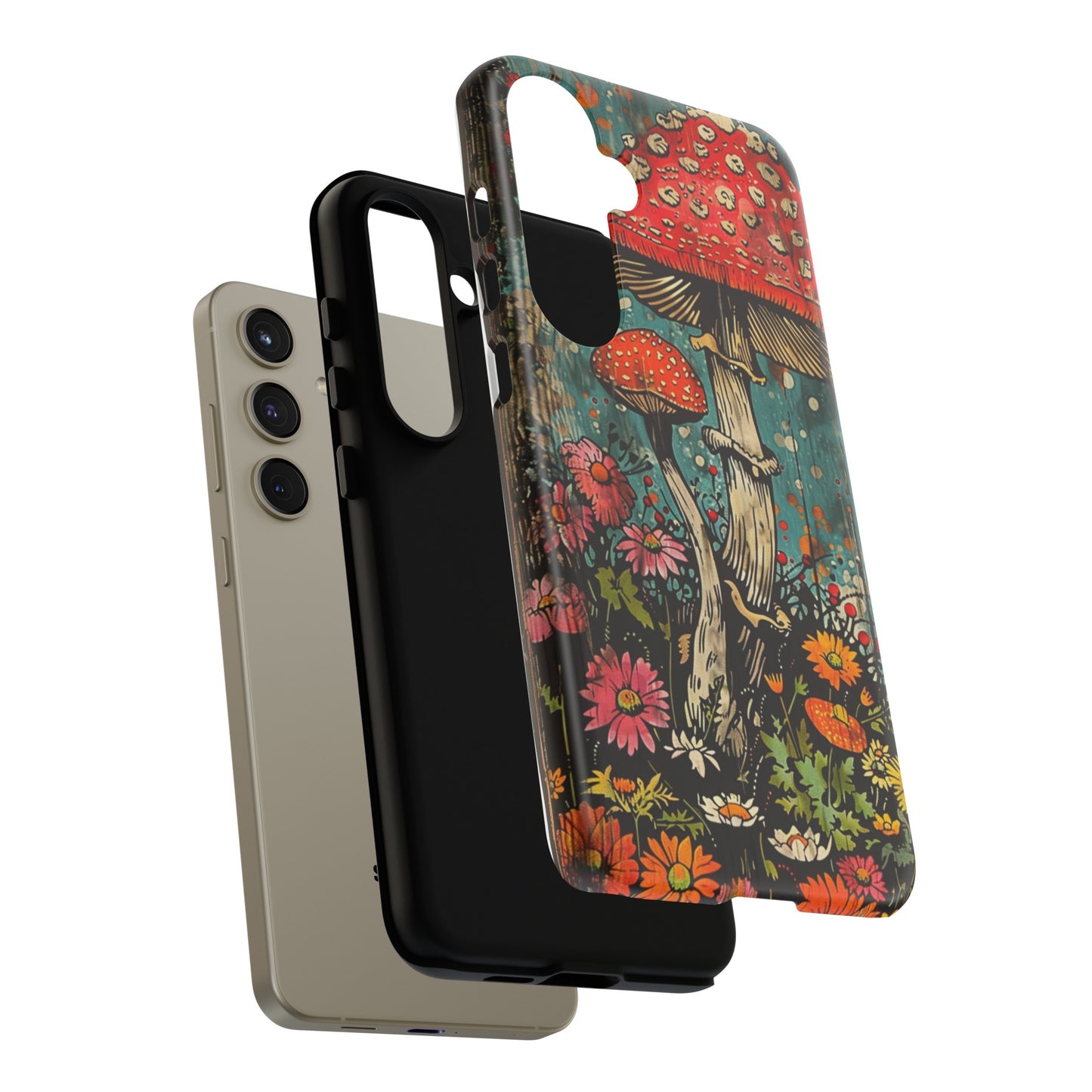 Trippy Magic Mushroom Retro Art Phone Case