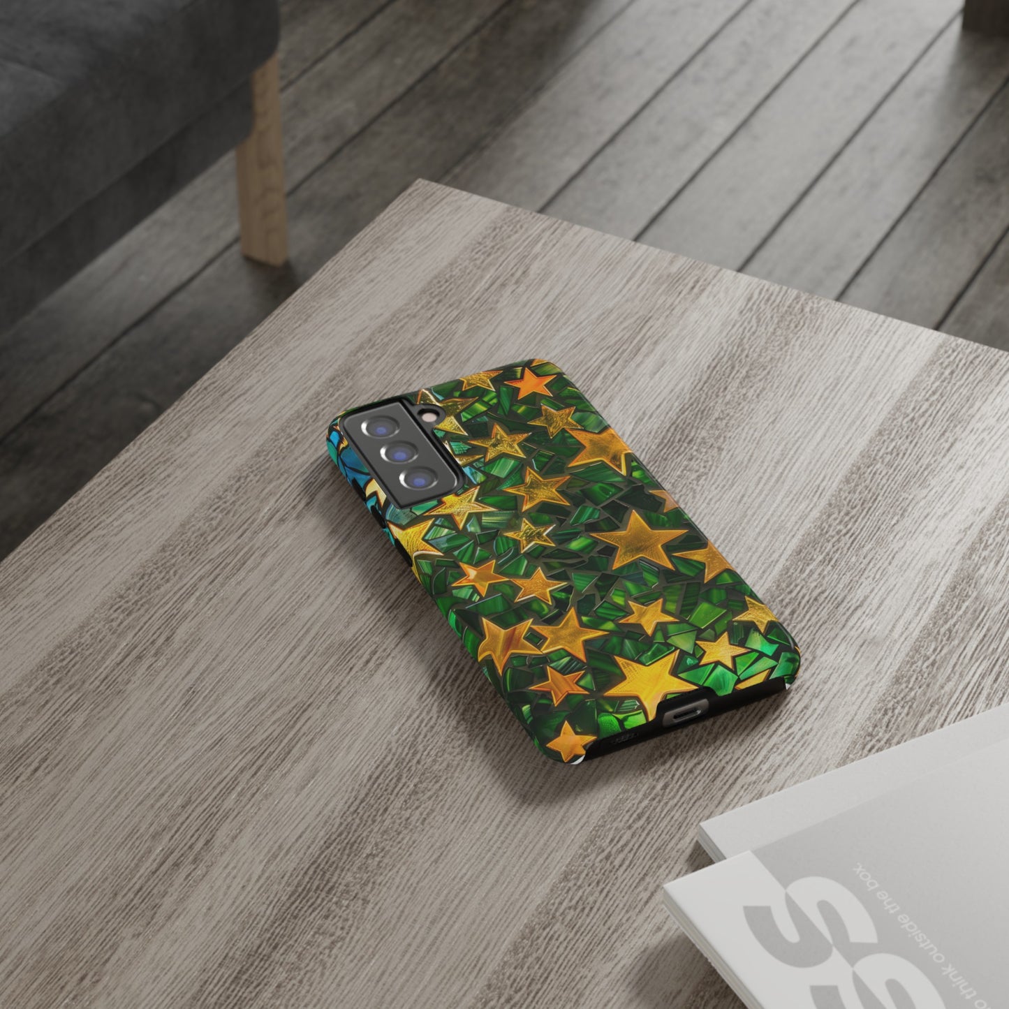 Green Celestial Stained Glass Mosaic Phone Case