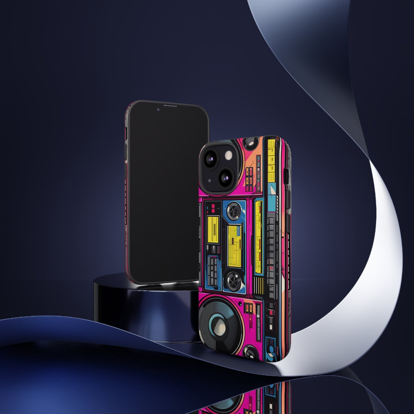 Boombox Hip Hop Music iPhone Case | Embrace Retro Vibes with Urban Beats for Google Pixel, iPhone, and Samsung Cases