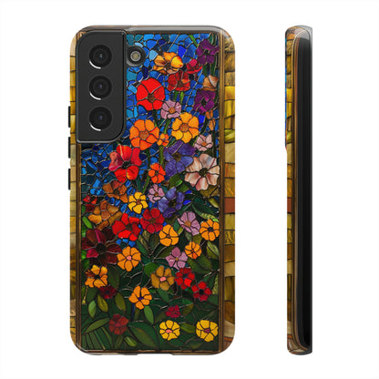 Gustav Klimt Style Flower Garden Painting Phone Case for iPhone 15, 14, Pro Max, 13, 12 & Samsung Galaxy S23, S22, S21, Google Pixel