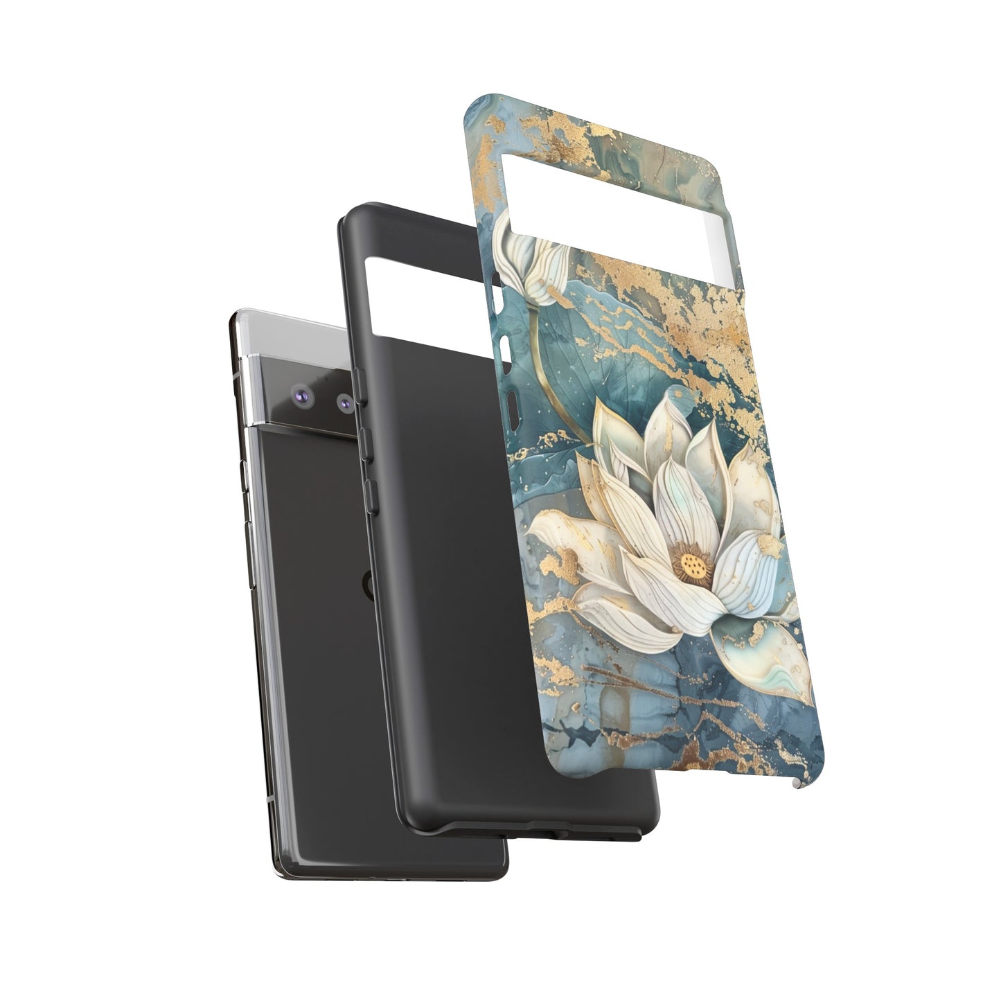 Zen Lotus Gold Floral Phone Case