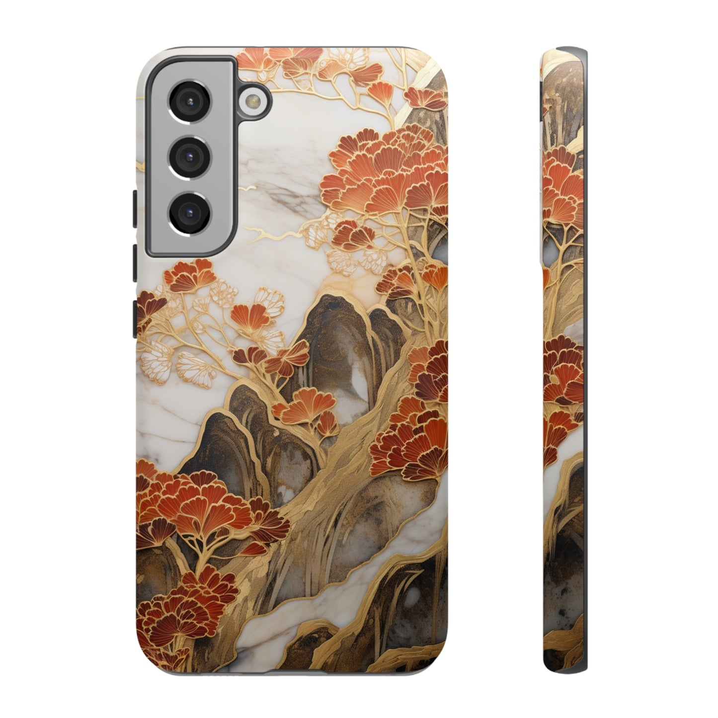 Chiyogami Floral Tough iPhone Case Galaxy S23 S22 S21 S20 Plus Ultra | Iphone 14 13 12 11 8 Pro Max Mini | Pixel 7 6 Pro 5 | Japanese Boho