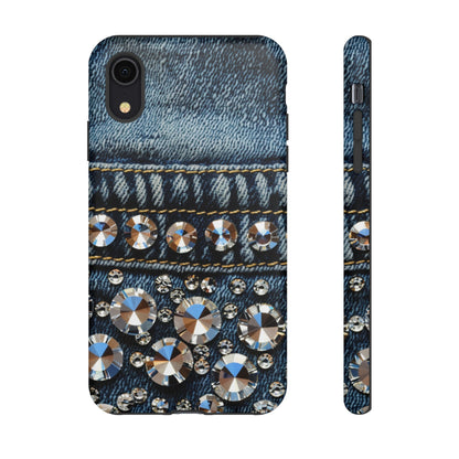 Blue Jean Queen Rhinestone Bling Phone Case