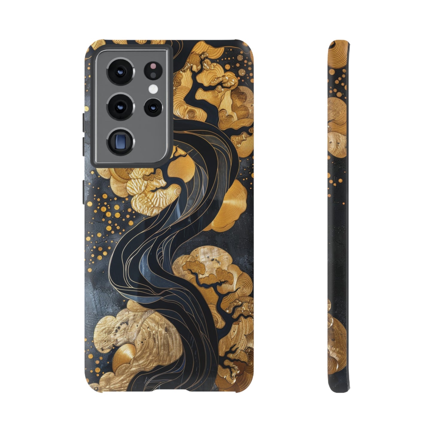 Gold and Silver Tree of Life Design Phone Case