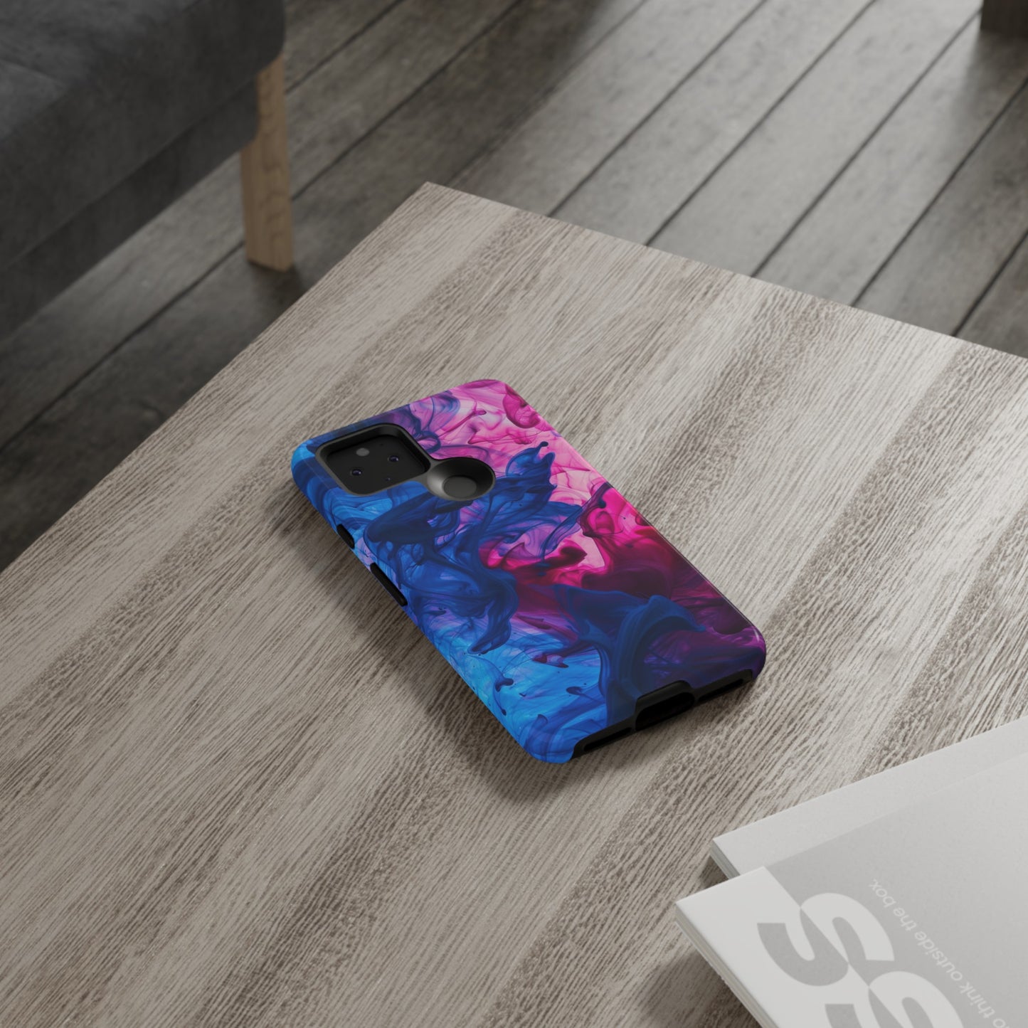 Magenta and Blue Color Explosion Phone Case