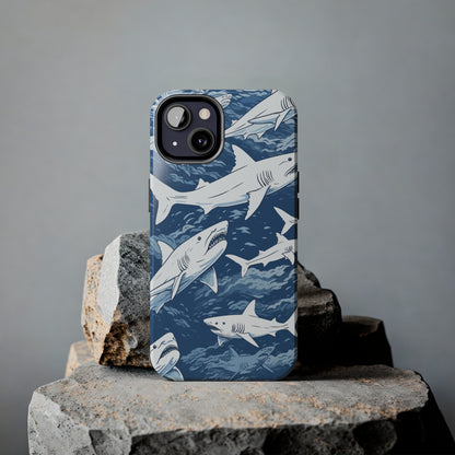 Shark Design: Dive into the Depths with an Aquatic Adventure iPhone Case