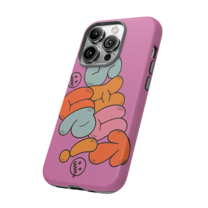 Shut Up Phone Case | Warm Retro Psychedelic Colors | For iPhone, Pixel, Samsung