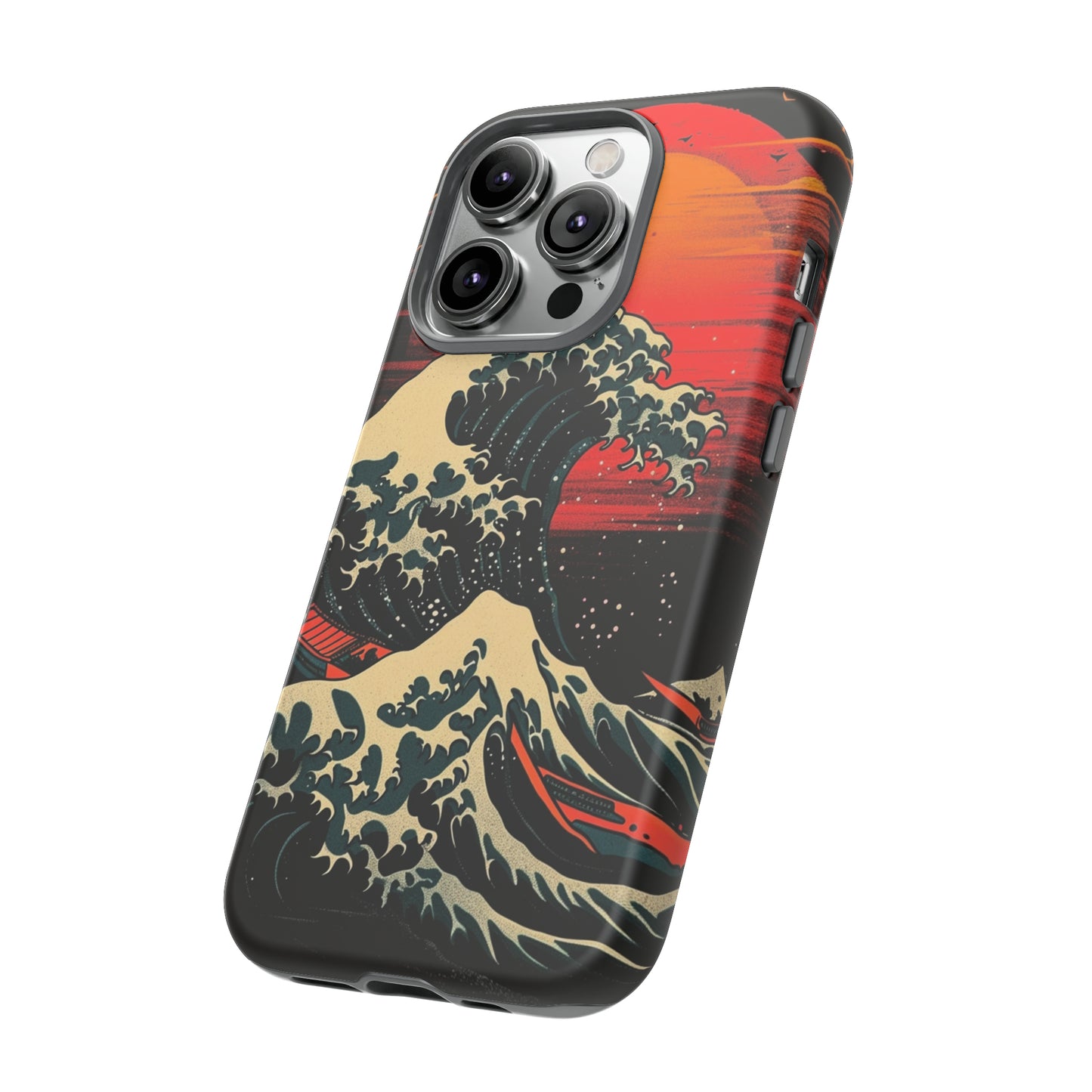 Great Wave off Kanagawa Retro Sunset