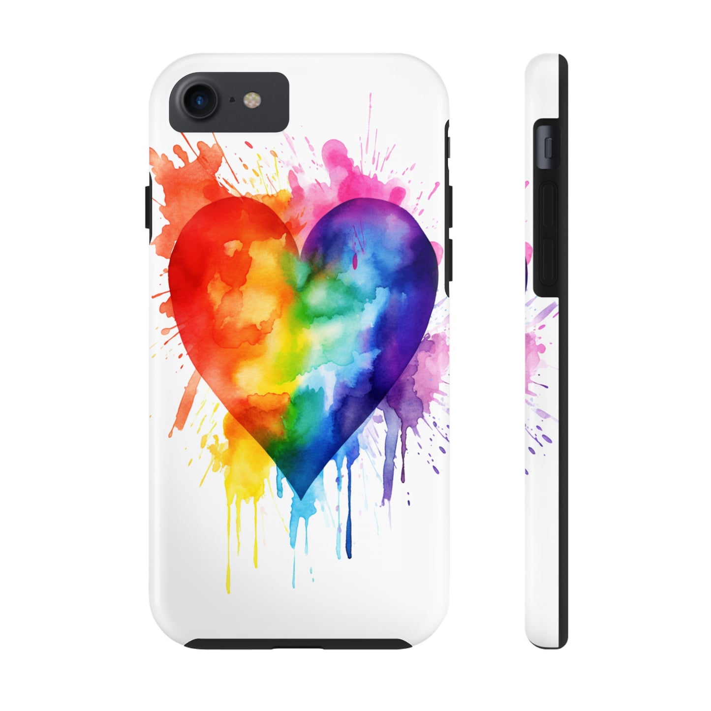 Gay Pride Rainbow Heart iPhone Case | Embrace Love, Equality, and LGBTQ+ Pride