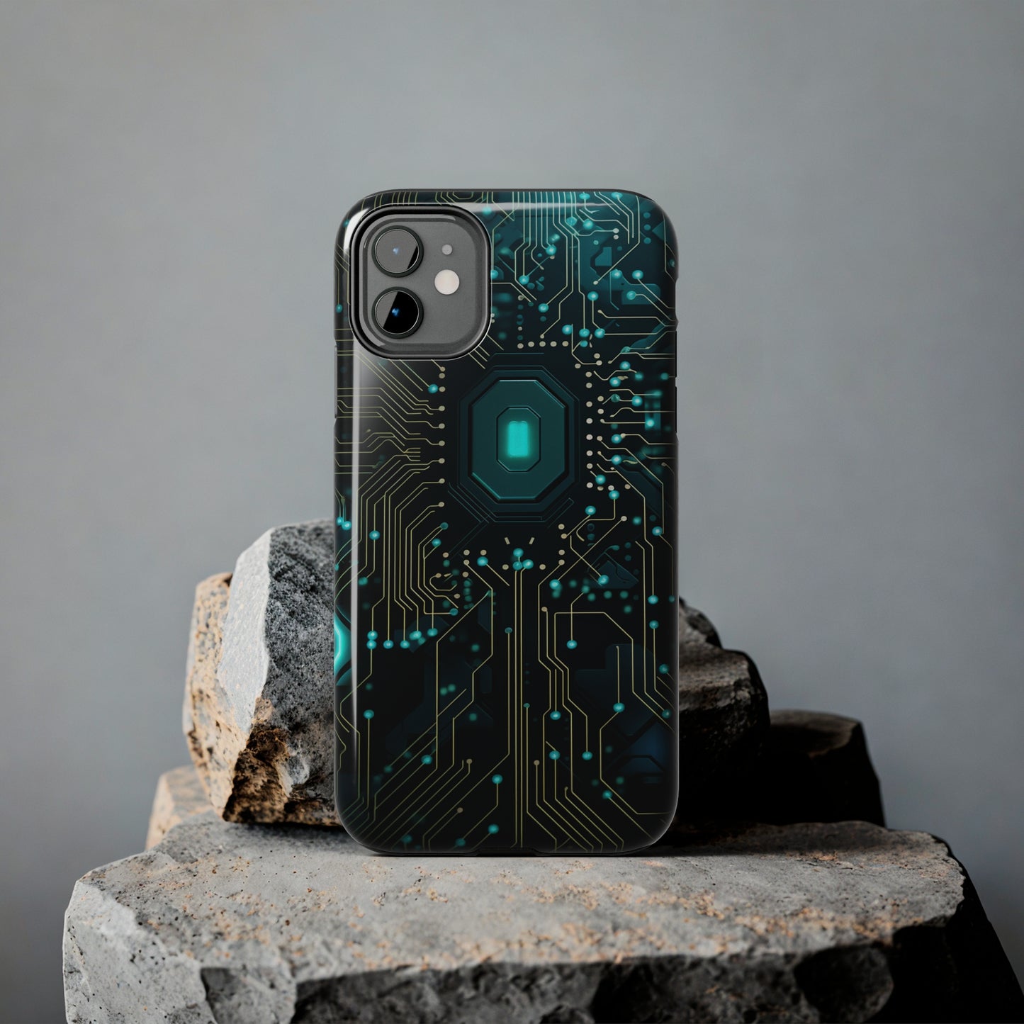 Neon Nexus: Cyberpunk Circuit Board | Futuristic Tech-Inspired iPhone Case