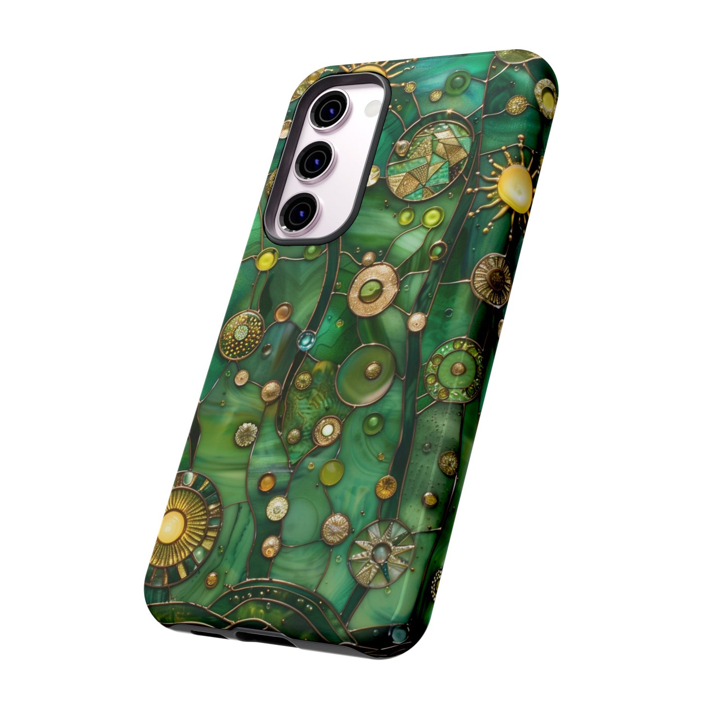 Green Celestial Stained Glass Mosaic Phone Case